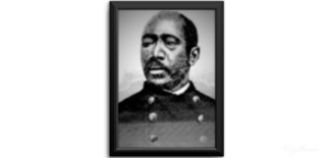 Martin R. Delany, an abolitionist whom Lincoln called “this most extraordinary and intelligent black man.” Delany visited the White House early in 1865 and became the army’s first black commissioned officer. (Ohio Historical Society)